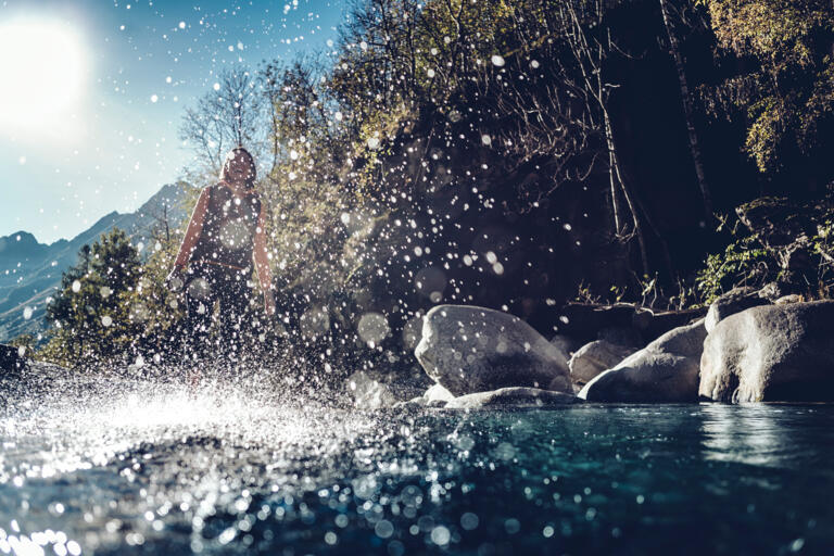 Luqel Wasserfilter Outdoorshooting in den Westalpen